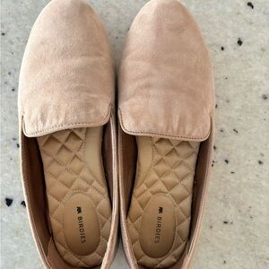Birdies Women's Beige Suede Flats